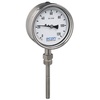 Pressure spring thermometer fig. 3532 stainless steel insert bottom connection